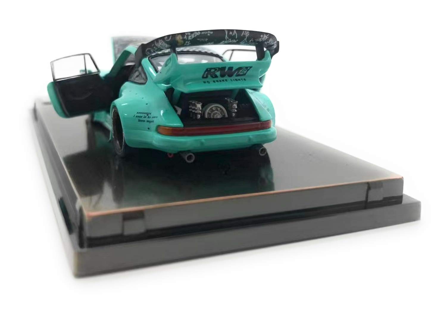 Amazon.co.jp: 1/64 pgm Porsche rwb 930 Tiffany Blue Black Wheel