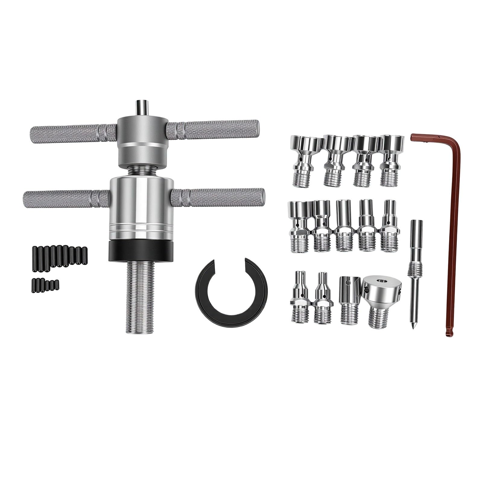 banapoy Herramienta de Extracción de Cojinetes de Buje de Bicicleta, Extractor Cojinetes Pinza Expansible, para Reparación Interiores 6 a 20 Mm y Exteriores de 14 a 39 Mm