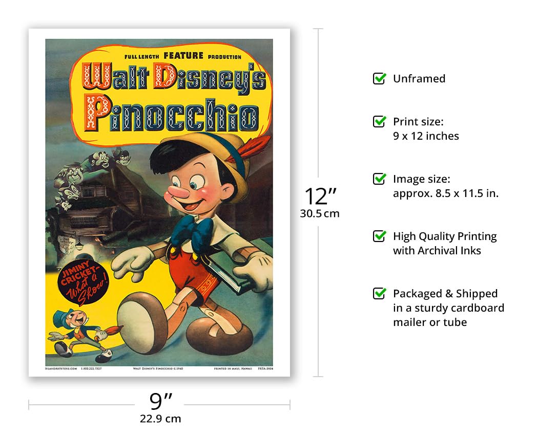 Amazon.com: Walt Disney's Pinocchio - with Jiminy Cricket