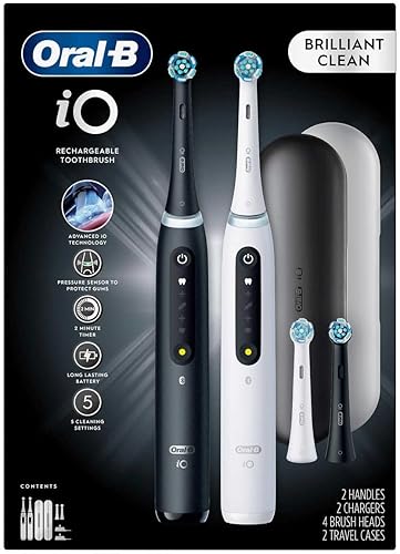Miniatura 2 de Oral-B Cepillo de dientes eléctrico iO 5 Brilliant Clean, paquete de 2