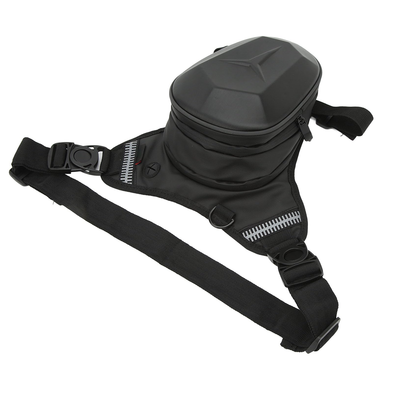 Tbest Bolsa Cartuchera Resistente Al Agua con Tira Reflectante, Paquete para el Muslo, Cintura, Bandolera, Bandolera para Exteriores, Senderismo, Viajes, Pesca, Hecha de Tela