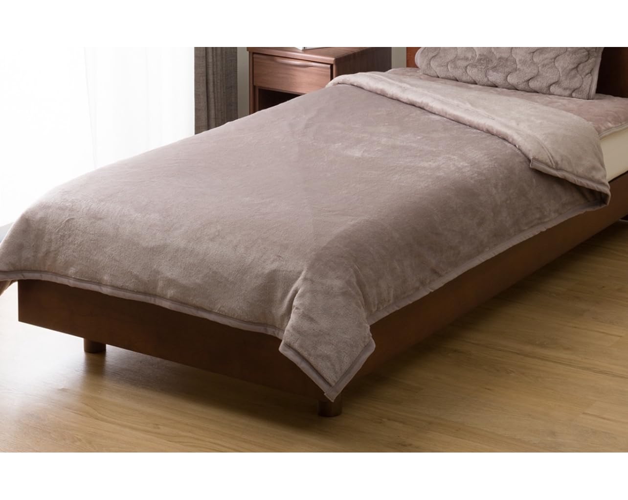 Amazon｜Nウォーム 2枚合わせ毛布 セミダブル モカカラー