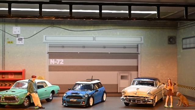 Amazon.co.jp: ホットウィール用ディスプレイケース、ジオラマ 1/64