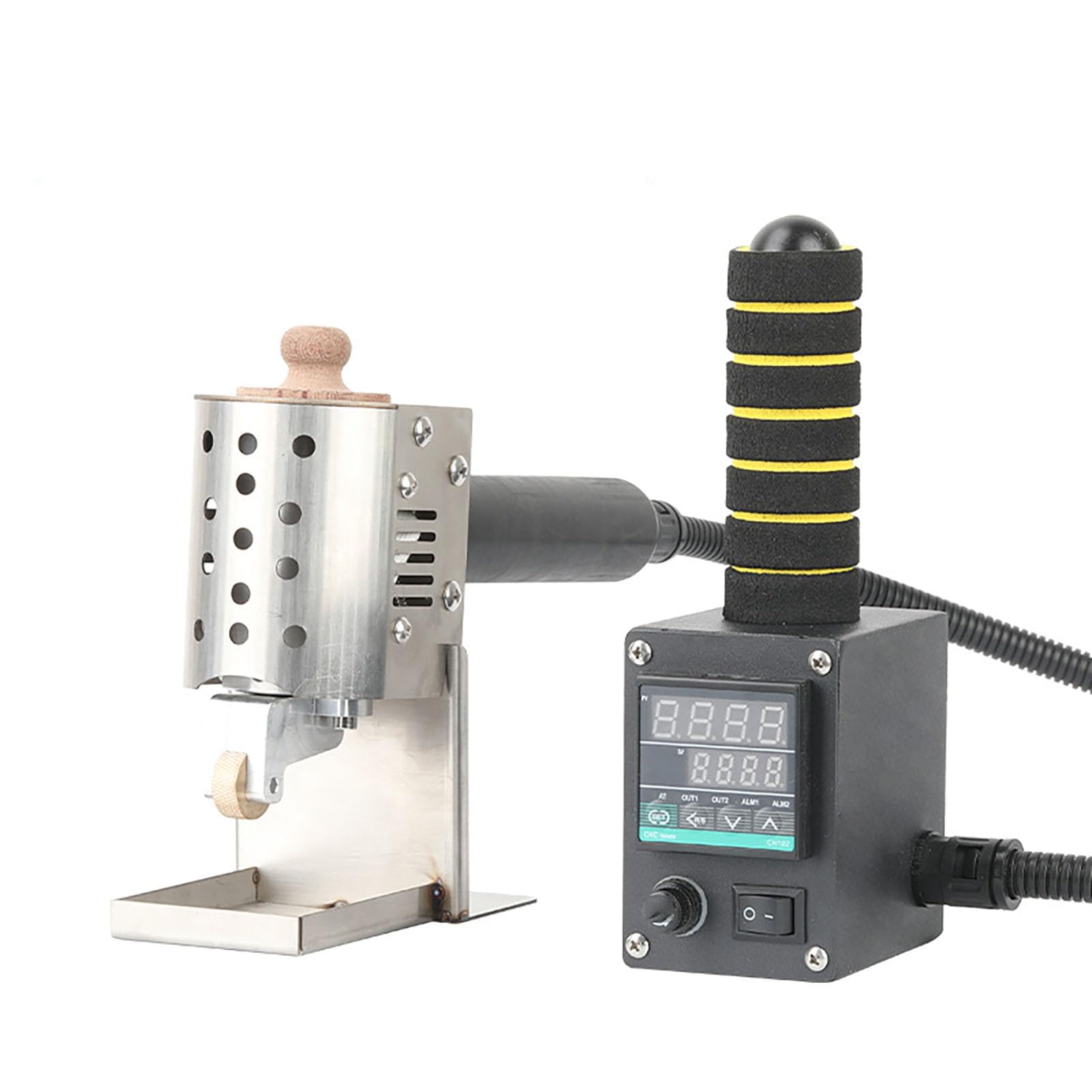 Pistolet do klejenia na gorąco, 150 W, regulowana temperatura 50-300°C, zbiornik 150 ml, idealny do tkanin, skóry, obróbki drewna, rękodzieła, przemysłowego aplikatora kleju