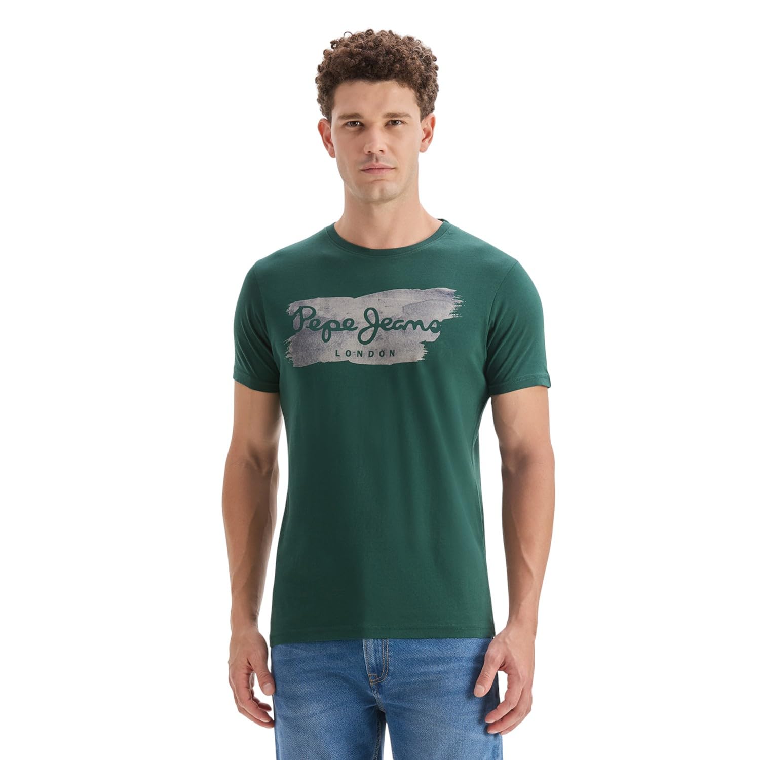 Pepe Jeans Men’s Solid Slim Fit T-Shirt