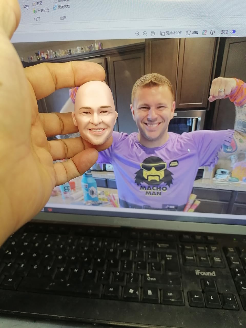 CustomizeFactory Custom Bobbleheads Personalized Bobble Head Figures Full Body Customization Handmade Sculpture for Father Mother Christmas Valentine Birthday Party Wedding (1-Person)