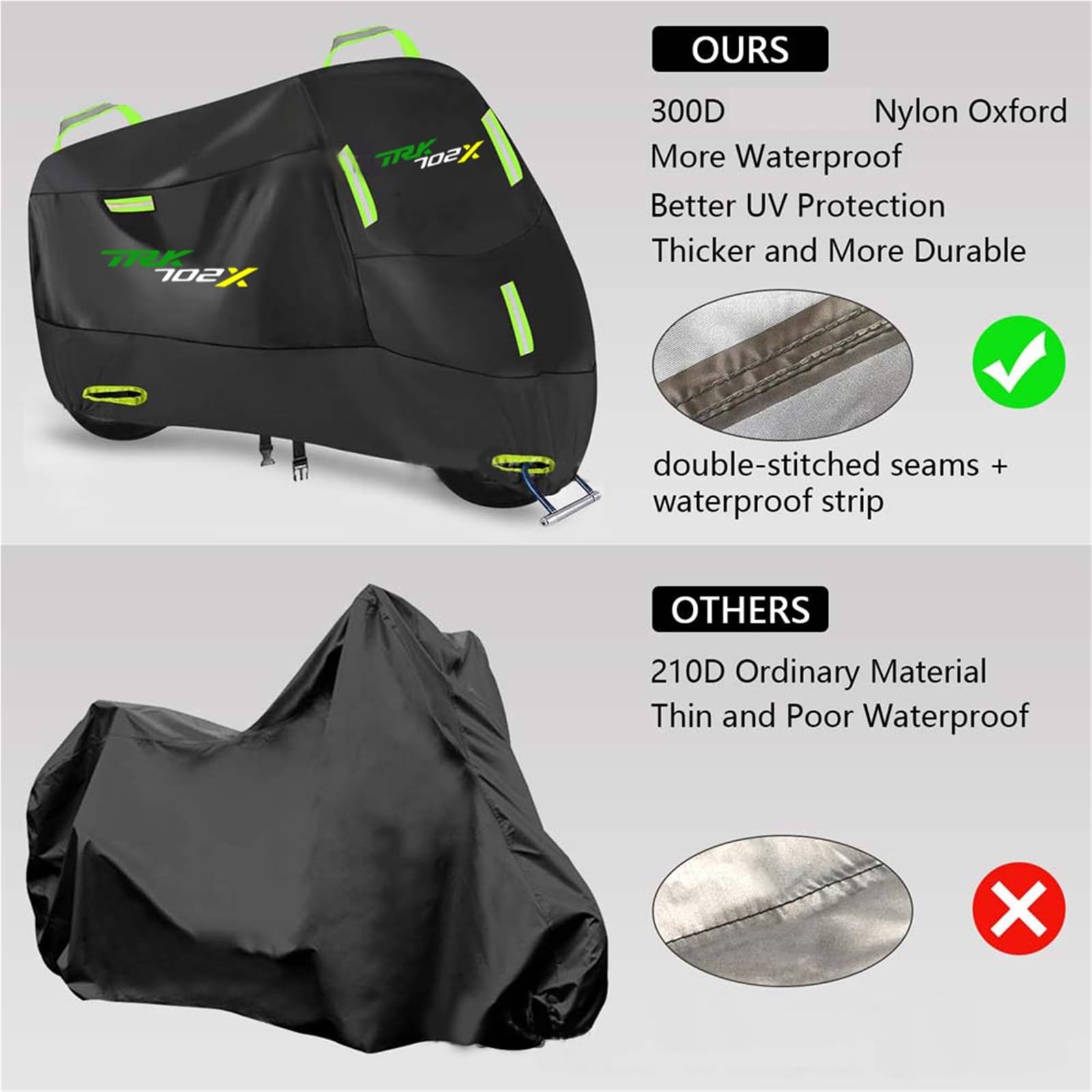 Per Benelli TRK702X TRK 702 X Trk 702x Telo Coprimoto Anti-UV Antipolvere Anti-neve Antipioggia Impermeabile Per Esterni