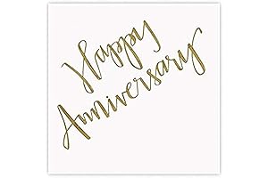 Slant Collections Happy Anniversary Cocktail Napkins