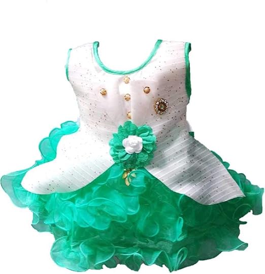Paras Pooja Garments Best Designer Baby Doll Frock Dress Daily casualuse 6-12 Months Baby Birthday Girl Gift Item