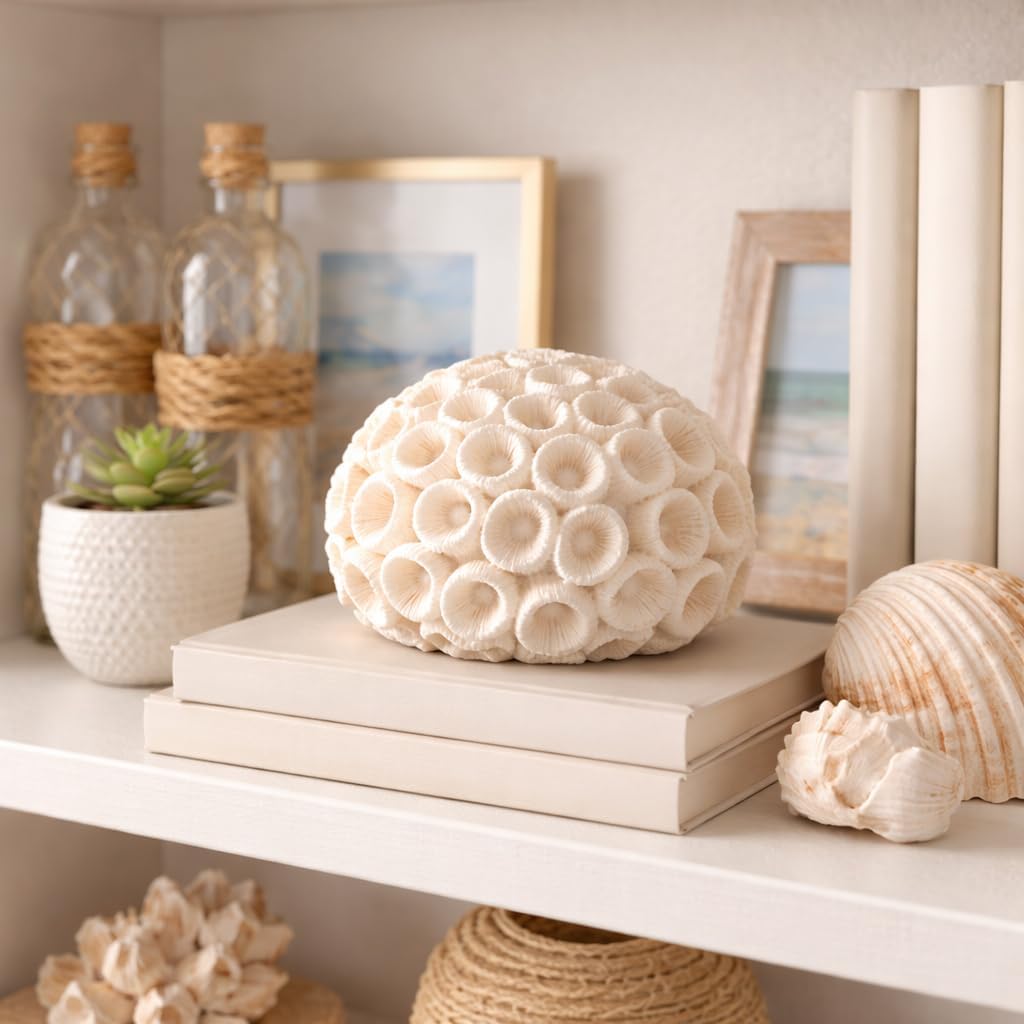Sagebrook Home Decorative Orb, Exquisite Textured Design, Versatile Accent Piece, Crafted for Sophistication, Perfect for Stylish Shelving – Home Decor Must-Have