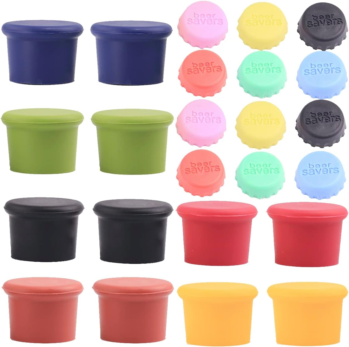 16 Couvre-bouteilles En Silicone Pour Voyage – Essentiels Femme – Multicolore