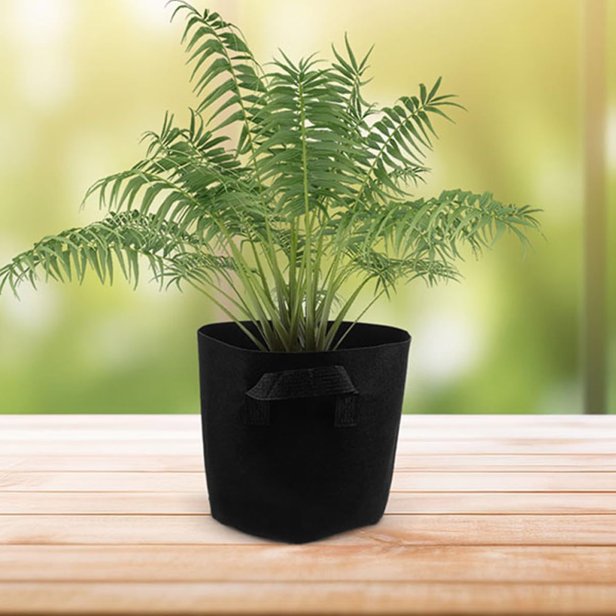 ibasenice Bolsas de Cultivo para Vegetales y Plantas, 5 Unidades, Tejido No Tejido, Asas Cómodas, Macetas de Jardín Capacidad de 10 Galones
