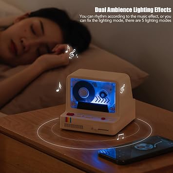 Bluetooth Cassette Model Player,Vintage Cassette Player,Portable Stereo Tape Retro Bluetooth Speaker Personal Cassette Model Player(pink)