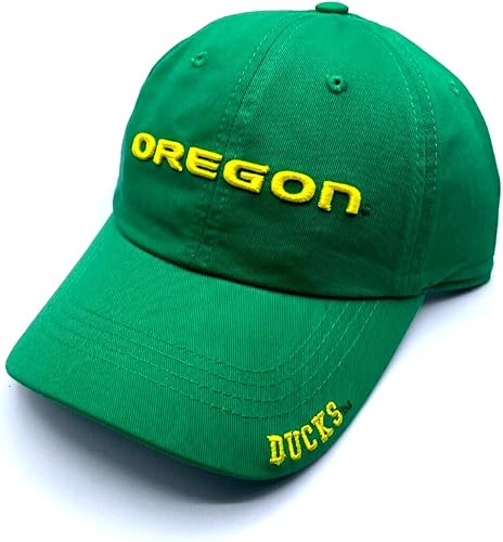 Gorra bordada ajustable con logotipo del equipo de la Universidad de Oregon University, Varios colores