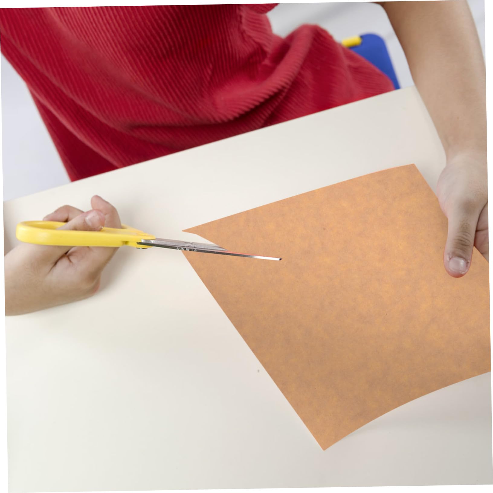 Homoyoyo 50fogli Etichette Adesive Carta Kraft Stampabili Scrivibili Bianca Supporto Easypeel Regali Organizzazione Incartare Progetti
