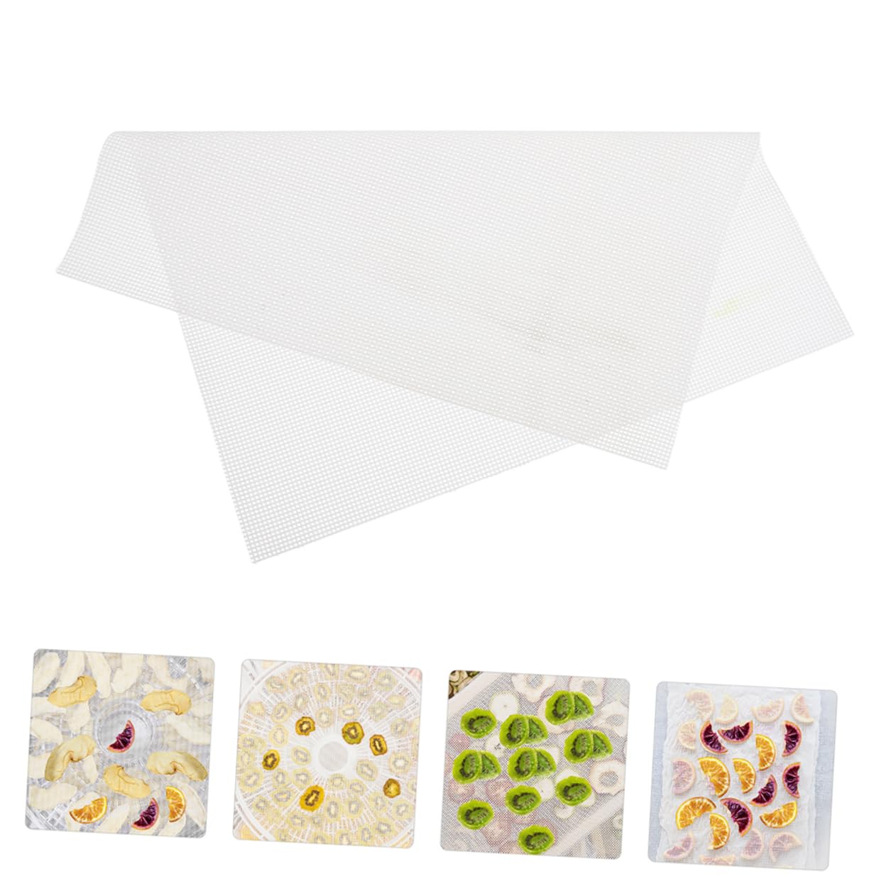 Hojas De Deshidratador De Silicona De 12 Piezas Para El Secado De Alimentos Esteras Antiadherentes Reutilizables Para Frutas Y Accesorios De Deshidratador Esencial De Vegetales