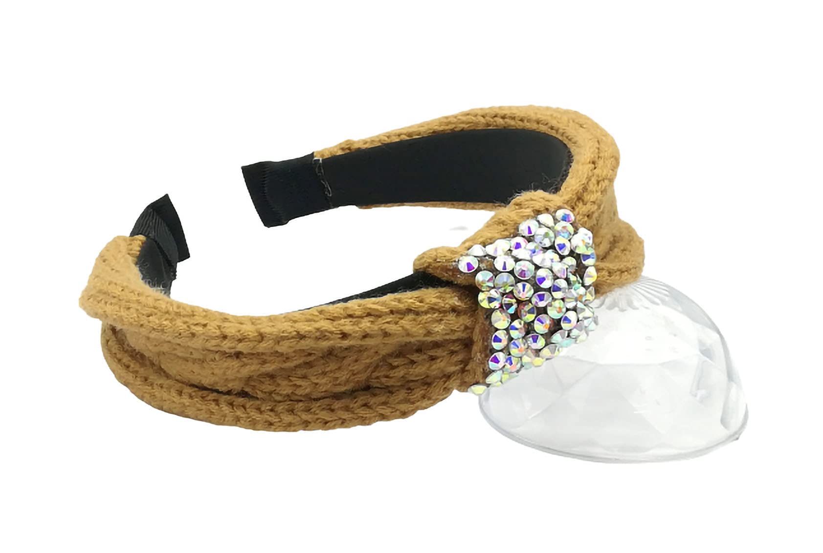 Kanthan Knot Woollen Knitted Colored Rhinestone Warm Hairband for Girls & Women Hair Accessories for Winters, Brown (B08PC6HLQ3) Amazon Price History, Amazon Price Tracker
