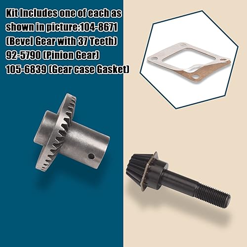 Miniatura 5 de Ohoho 104-8671 92-5790 105-6839 Kit de engranajes de transmisión compatible con cortacésped Toro LawnBoy - Compatible con el modelo 10321 10415
