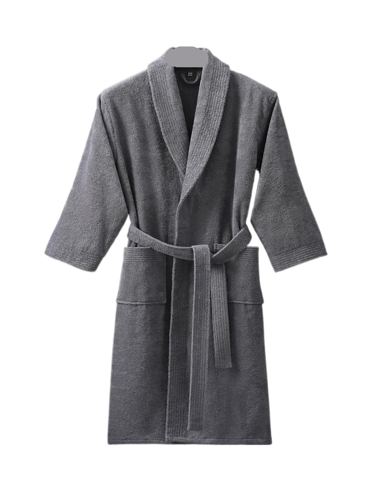 JMORCO Towel Robe Cotton Couples Robe Women And Men Water Uptake Bathrobe Nightgown Soft Home Clothes Solid Robes