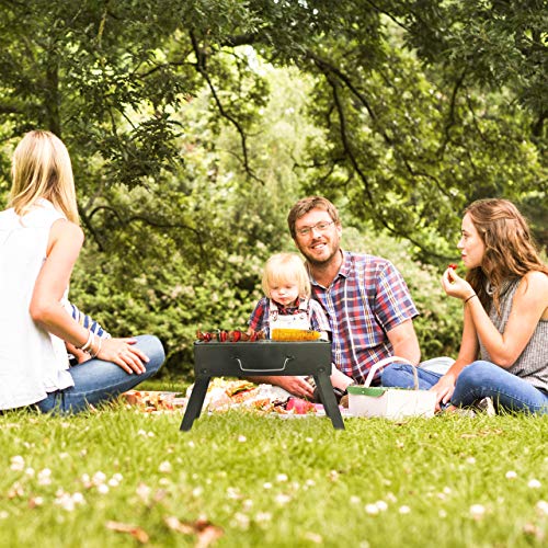 Kleiner Holzkohlegrill von Relaxdays für Camping und Grillpartys