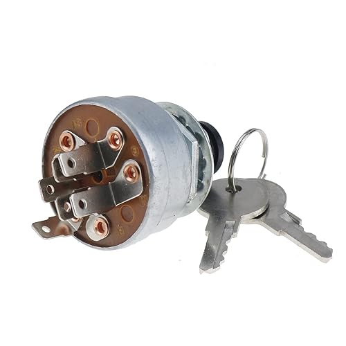 FridayParts Interruptor de encendido AM101561 TCA22740 AM107076 TCA15075 compatible con John Deere 130 160 165 170 175 180 185 240 245 260 265 285
