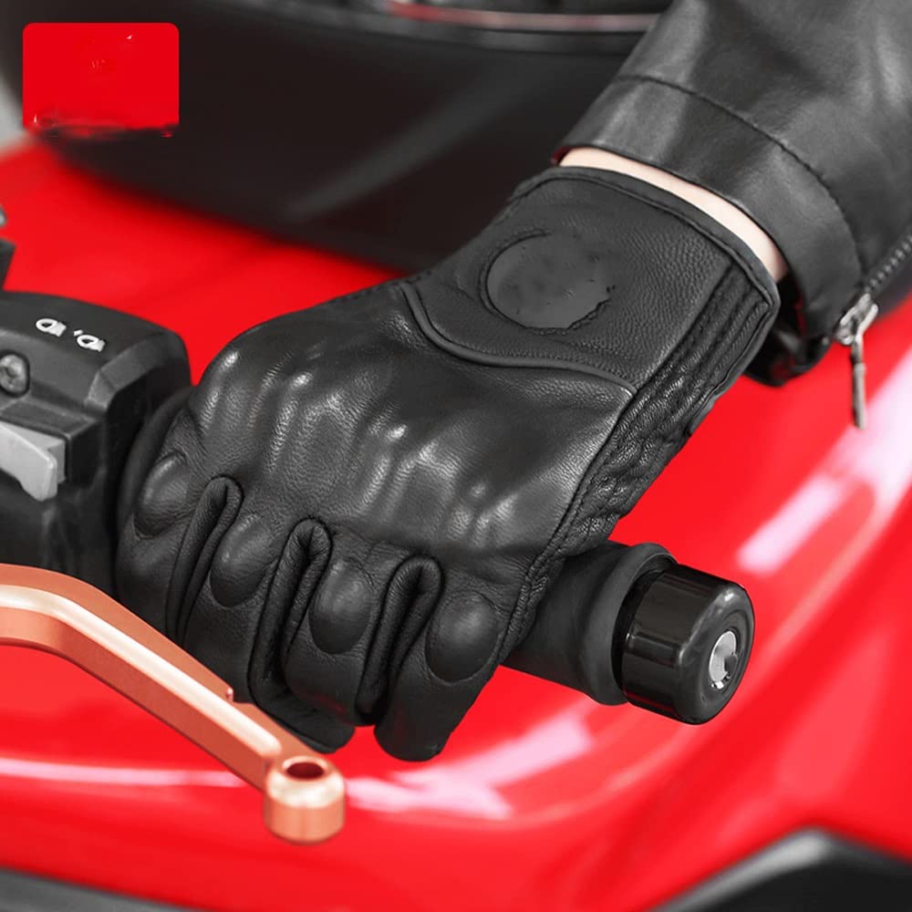 Guantes de Invierno Ciclismo Verano Manejo táctil Puño Protección Articular Cuero