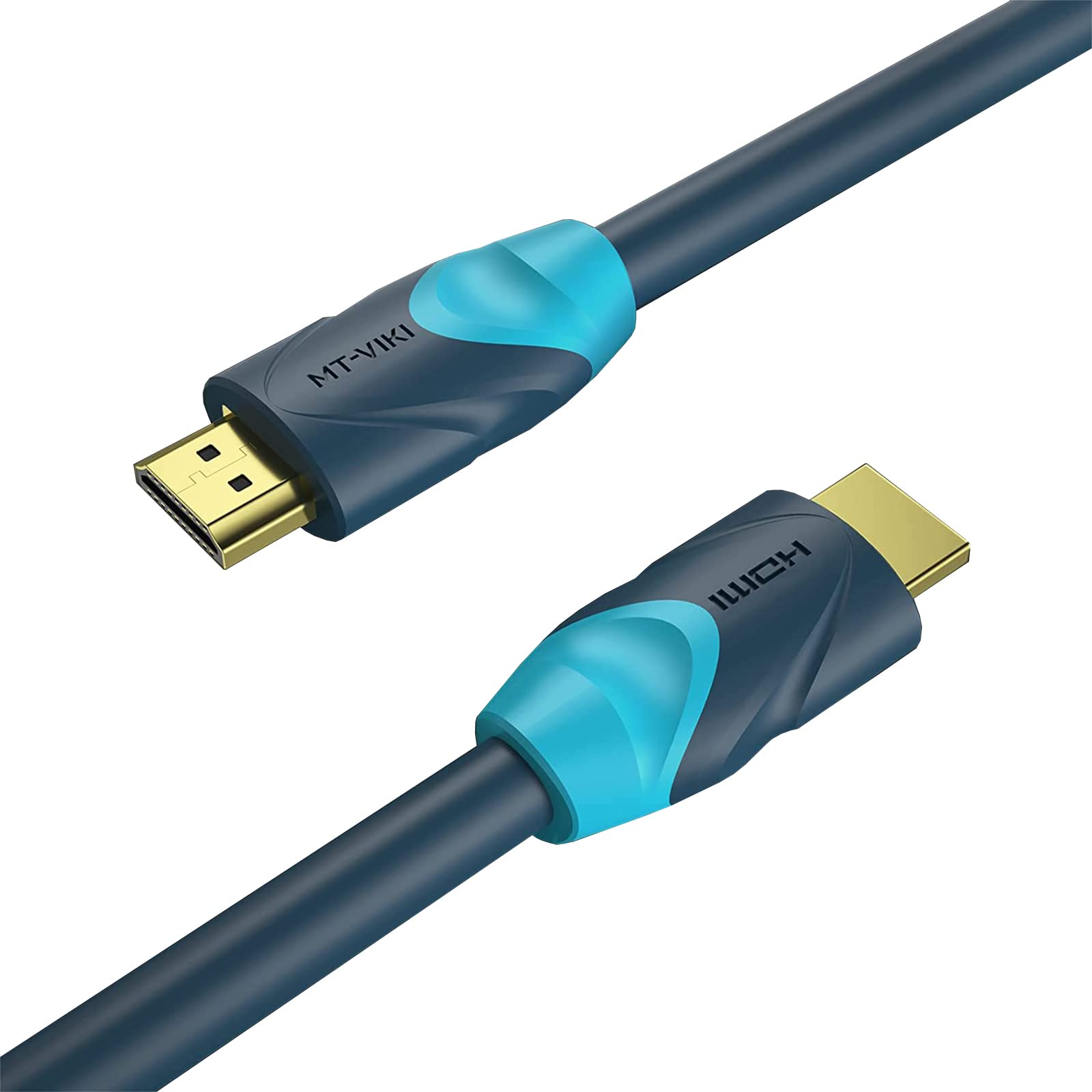 MT-VIKI 4K60Hz HDMI Kabel 2m 18Gbps Highspeed Ethernet Kompatibel mit Video 4K UHD 2160p,HD 1080p,3D Xbox PS3/4