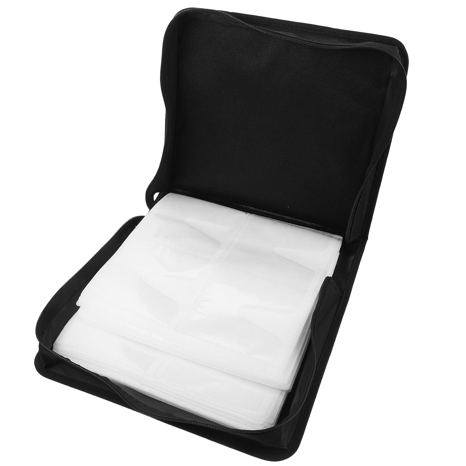 Bolsa para guardar CD y DVD roja de PU con capacidad para 200 piezas estuche organizador moderno