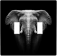 Vista 71 de Placa de interruptor de luz de elefante indio de 1 banda, placa de pared basculante individual, placa decorativa eléctrica GFCI para decoración
