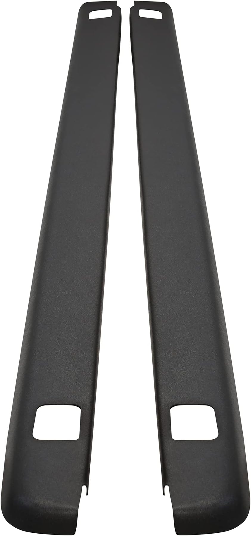 Wade 72-41151 Truck Bed Rail Caps Black Smooth Finish with Stake Holes for 1999-2007 Silverado & Sierra 1500 2500 (Classic only) with 6.5ft bed (Set of 2)