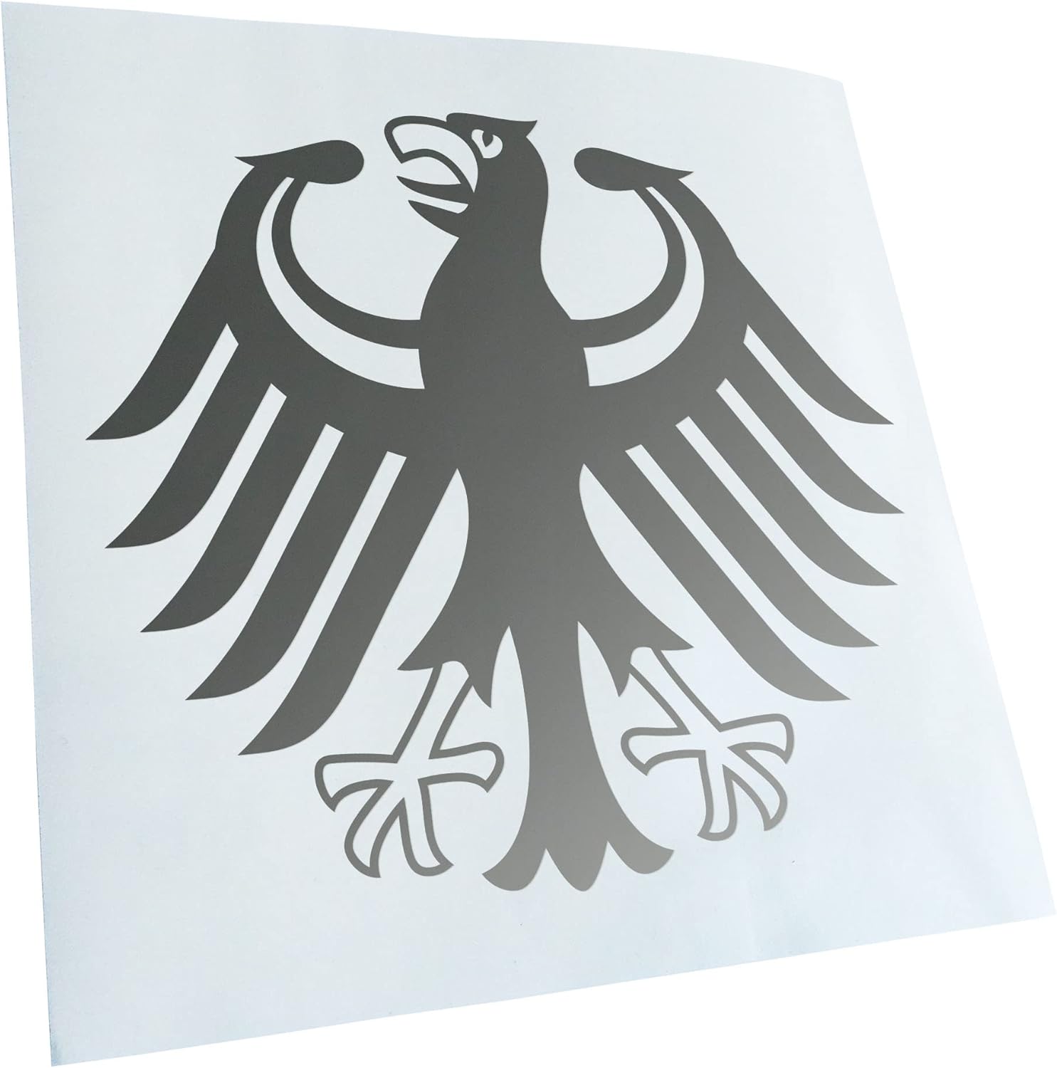 Kiwistar Autoaufkleber 'Fetten Bass' - 17x11cm Silber Für Heckscheibe