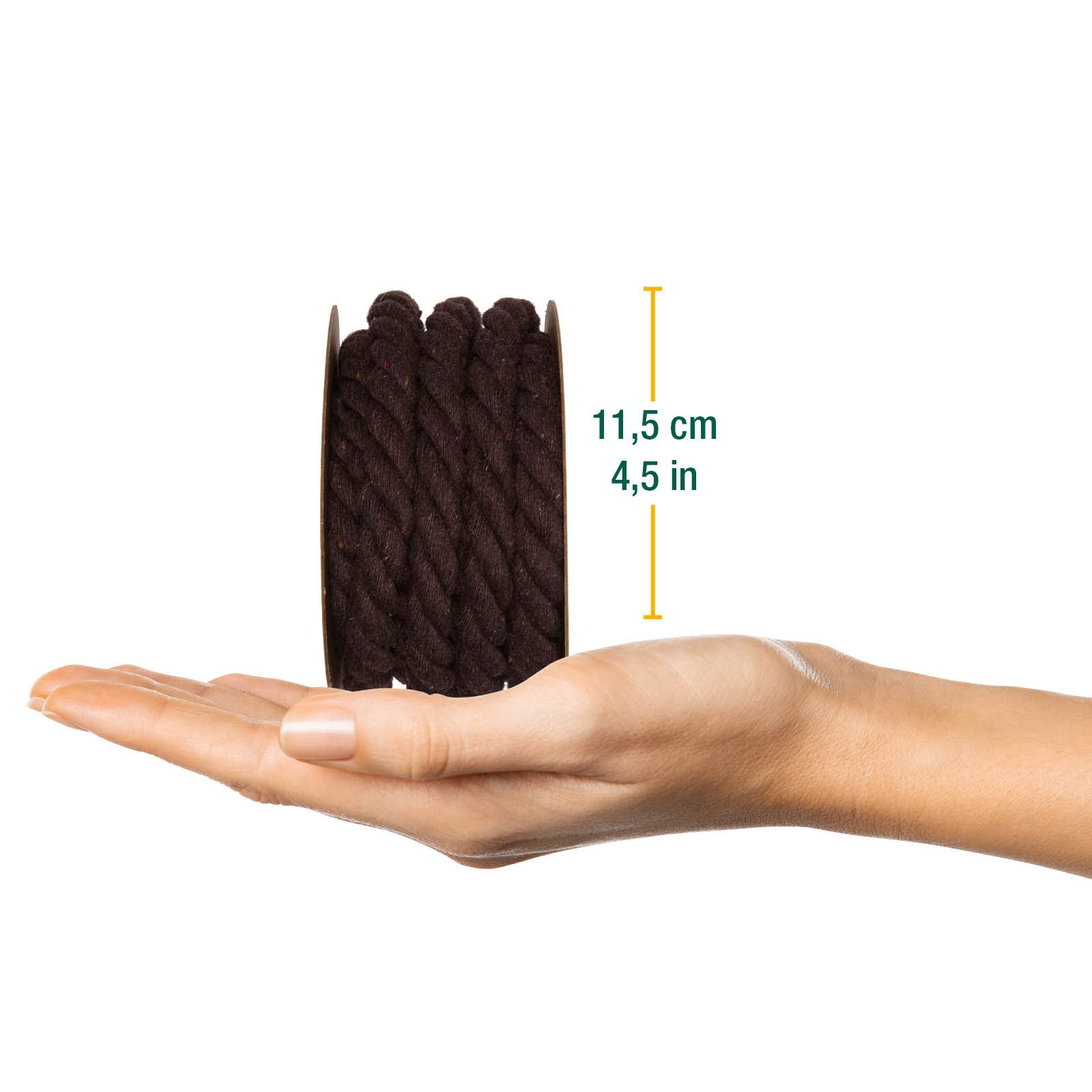 Halbach Seidenbänder Recycled Cotton Cord, Width: 10 mm/Length 4 Metres - Image 2