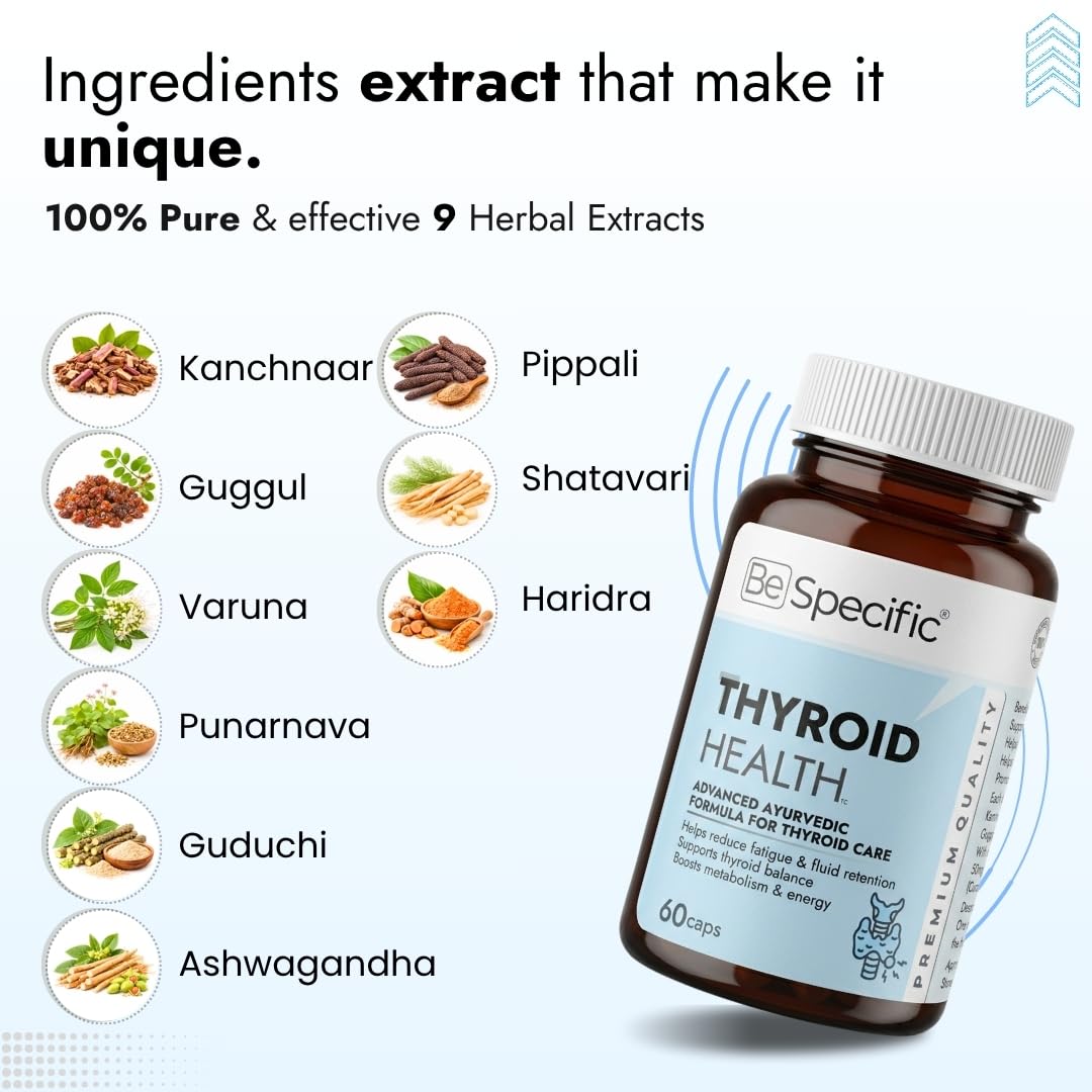 Thyroid Care Ayurvedic Medicine (Lab Tested) | Advanced Ayurvedic Formula for Thyroid Care | Thyroid Balance Ayurvedic Medicine with No Side Effects | Premium Quaility Herbal Extracts Used for Best Results — Amazon image 2