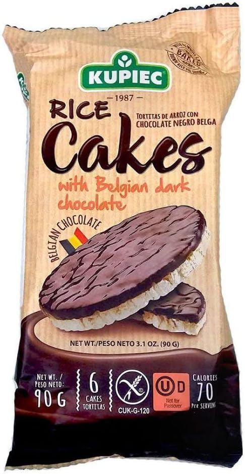 Kupiec Rice Cakes with Dark Chocolate, 90 g