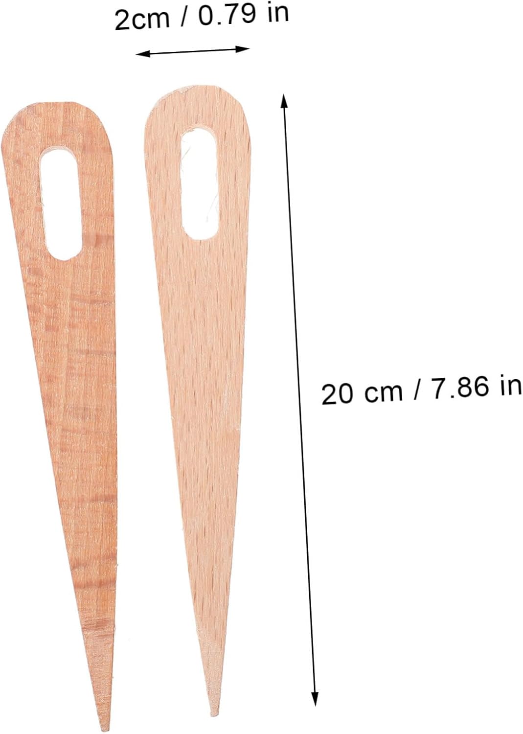 JEWEDECO 1Set Hand Stick Weaving Tool Kit for DIY Crafts Durable Natural Wooden Shuttles Smooth Edges for Comfortable Knitting and Weaving Projects