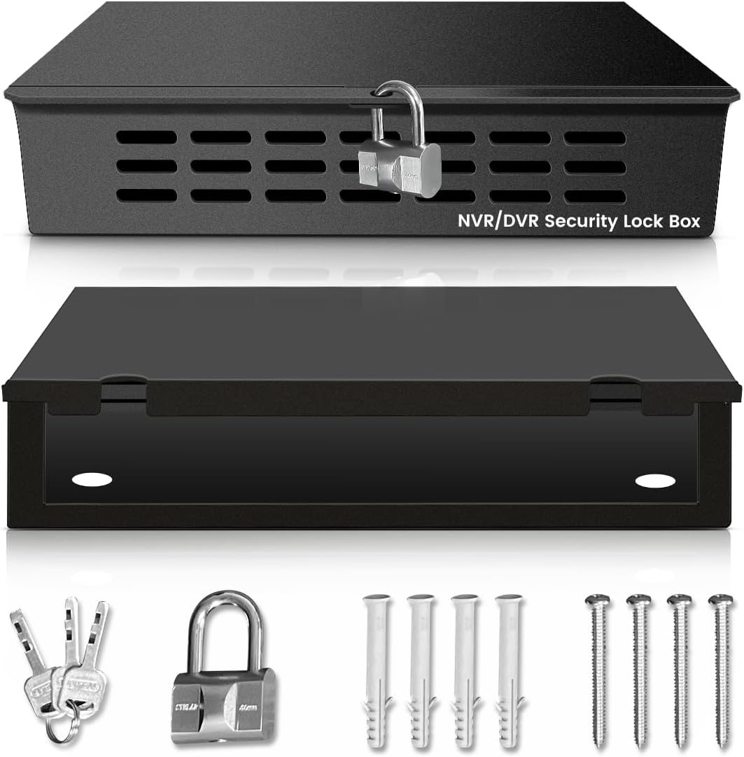 Heavy Duty Steel DVR NVR Lock Box