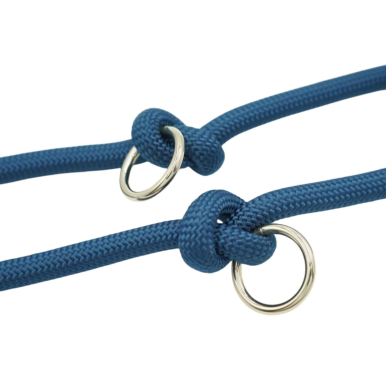 Correa multifuncional manos libres para perro, 7 pies, correa cruzada de cuerda de nailon con soporte para bolsa de excrementos, correa de cintura para pasear al perro para todas las razas (azul