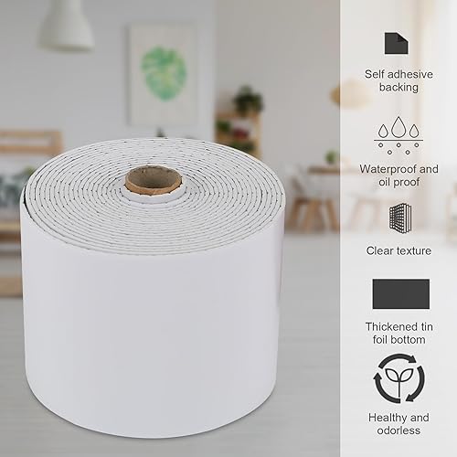 Miniatura 6 de Crystalberry Decoración de pared impermeable de PVC, marco de espejo de baño, adhesivo autoadhesivo para dormitorio, sala de estar, cocina, baño