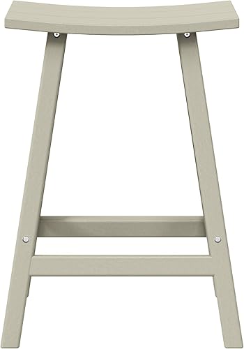 Vista 196 de WestinTrends Malibu - Juego de 2 taburetes para sillín para exteriores/patio, 24 alturas, color negro