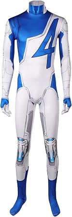 Mister Fantastic Costume Mens, Dr. Reed Richards Cosplay Jumpsuit Duelist Hero Halloween Suit