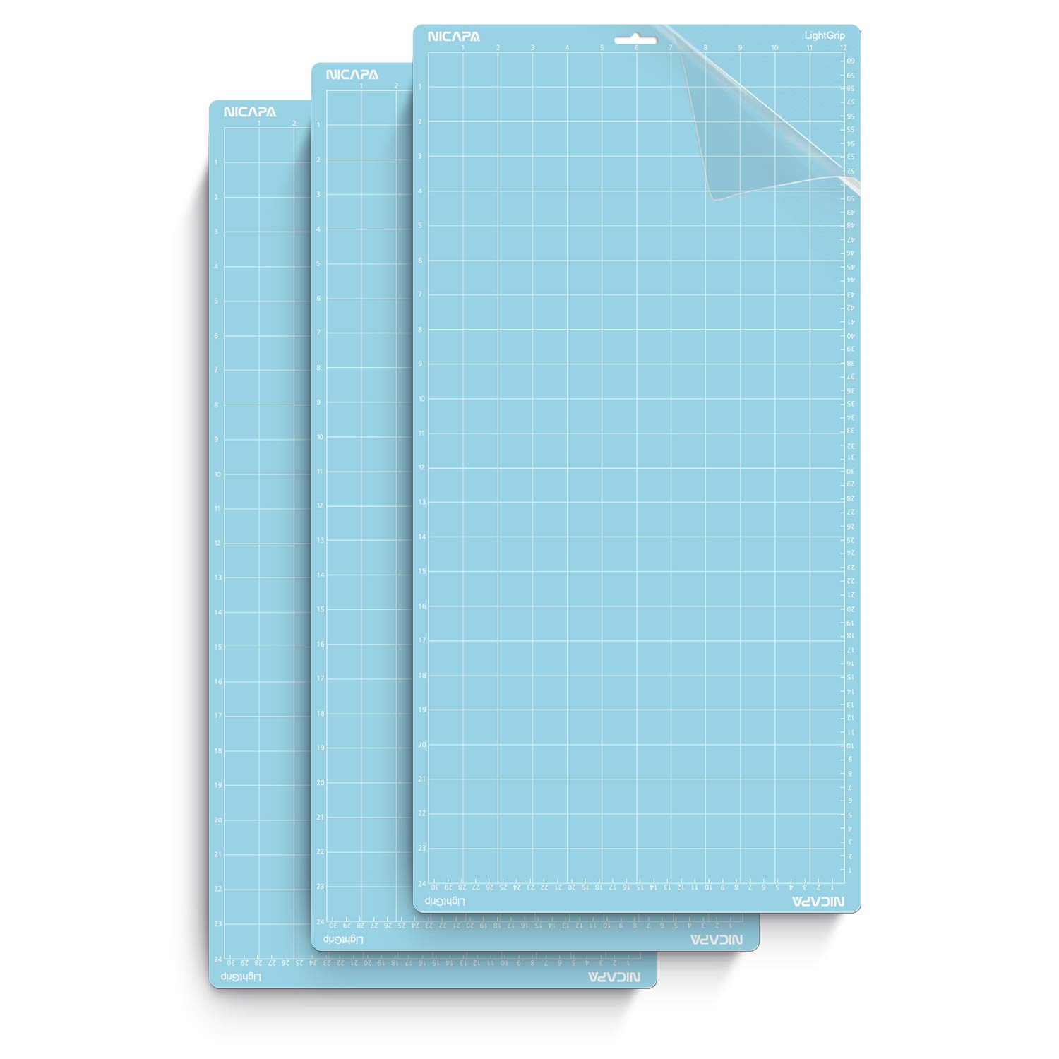 LightGrip Tappetino da Taglio per Silhouette Cameo 30,5x61 cm 3 Pezzi Adesivo Leggero