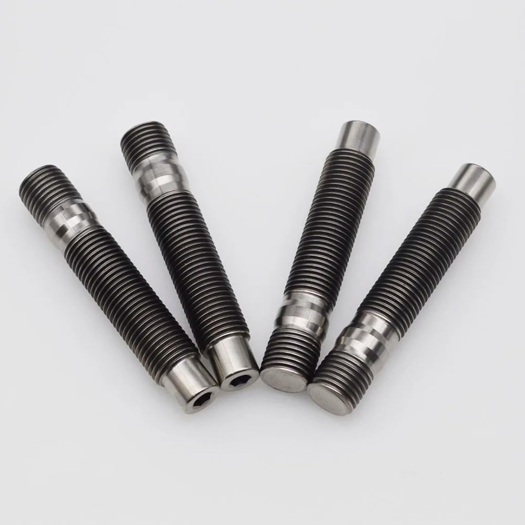Śruby do Kół dla BMW, dla Mini, dla Toyoty Supry, Śruby do felg tytanowych M12/M14x1,25/1,5x75/78 mm i M12/14x1,25/1,5x27 mm z nakrętką