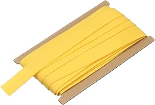 MECCANIXITY 3/4 Inch Double Fold Bias Tape Polyester Yellow 10 Yards