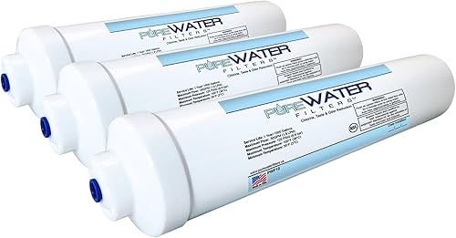 Filtro de agua en línea para refrigeradores, máquinas de hielo, cafeteras, fuentes de agua, refrigeradores de agua, grifos de fregadero, caravanas,