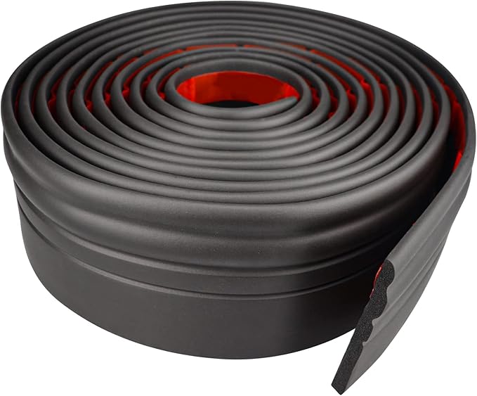 Wall Base Molding Trim Peel and Stick Rubber Baseboard