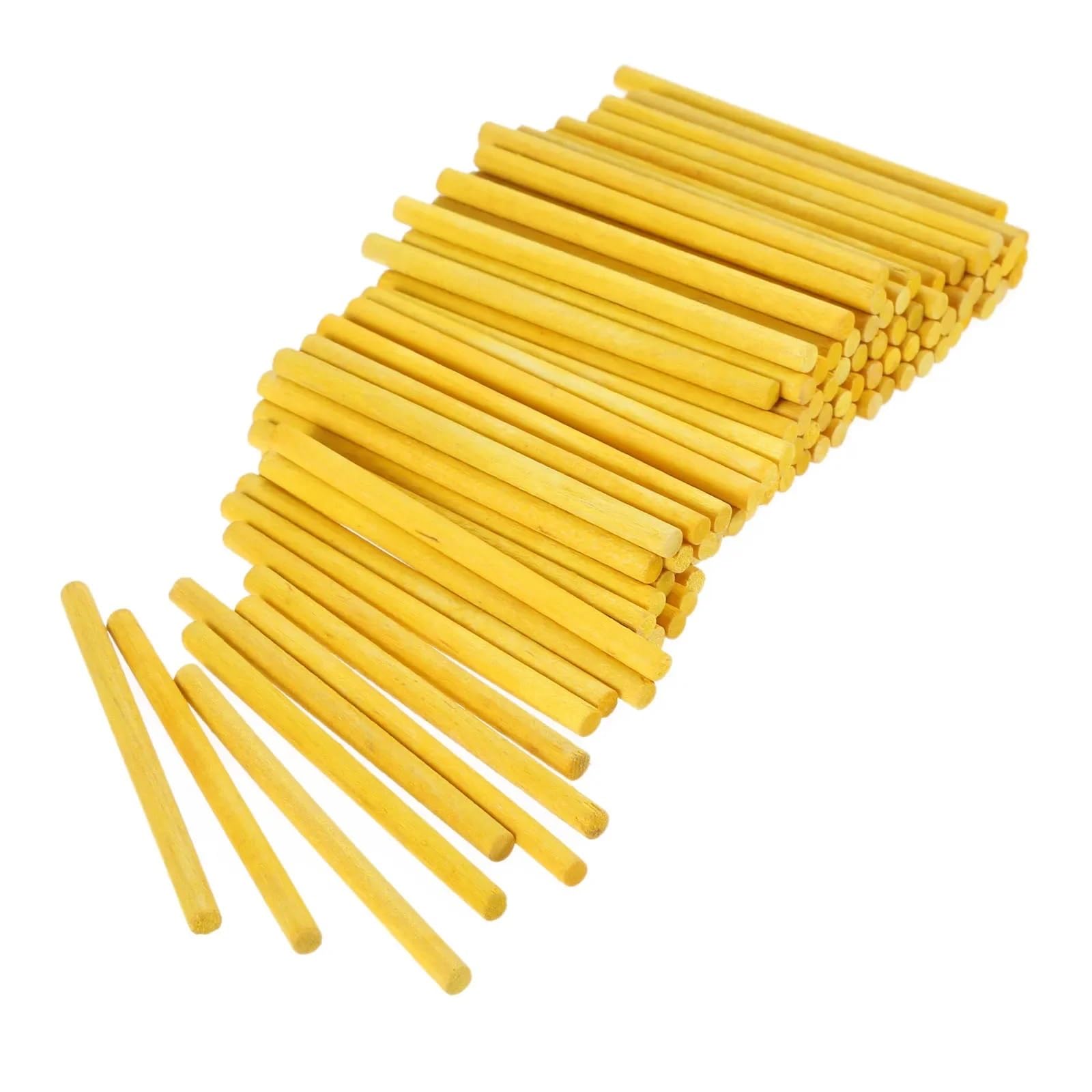 Hjtrtdf Unique Colour Wooden Sticks， Wooden Counting Sticks Multicolor 68X4mm Pack Of 200 For Math Art Toy Building(Unique Colour)