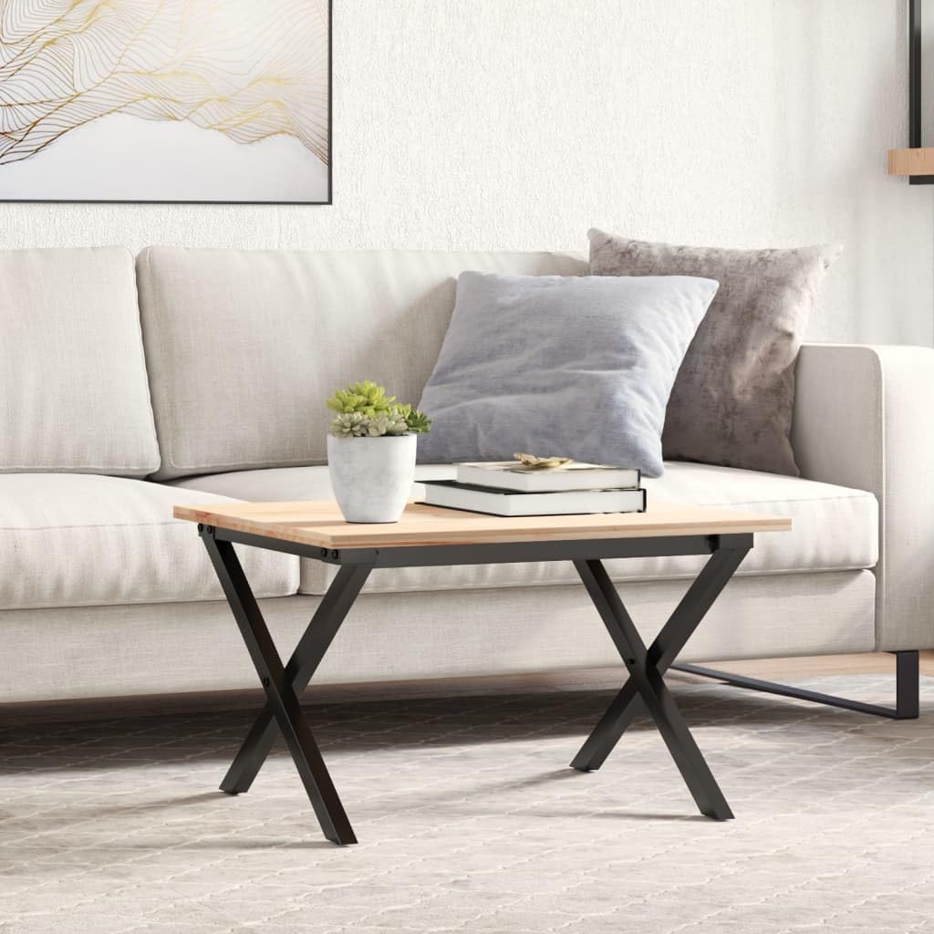 Cadre de table basse en X en acier pour réparer un meuble instable de salon