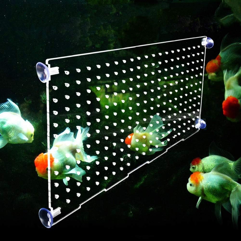 Aquarium Fish Tank Divider Isolation Bord with 4 Suction Cups for Mixed Breeding