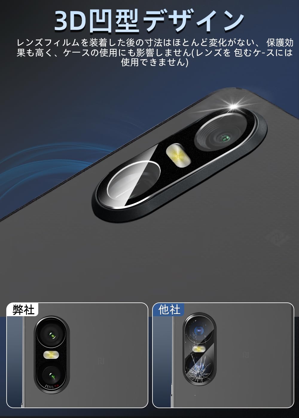 Amazon.co.jp: ZXZone Xperia 10 VI カメラフィルム アルミ合金