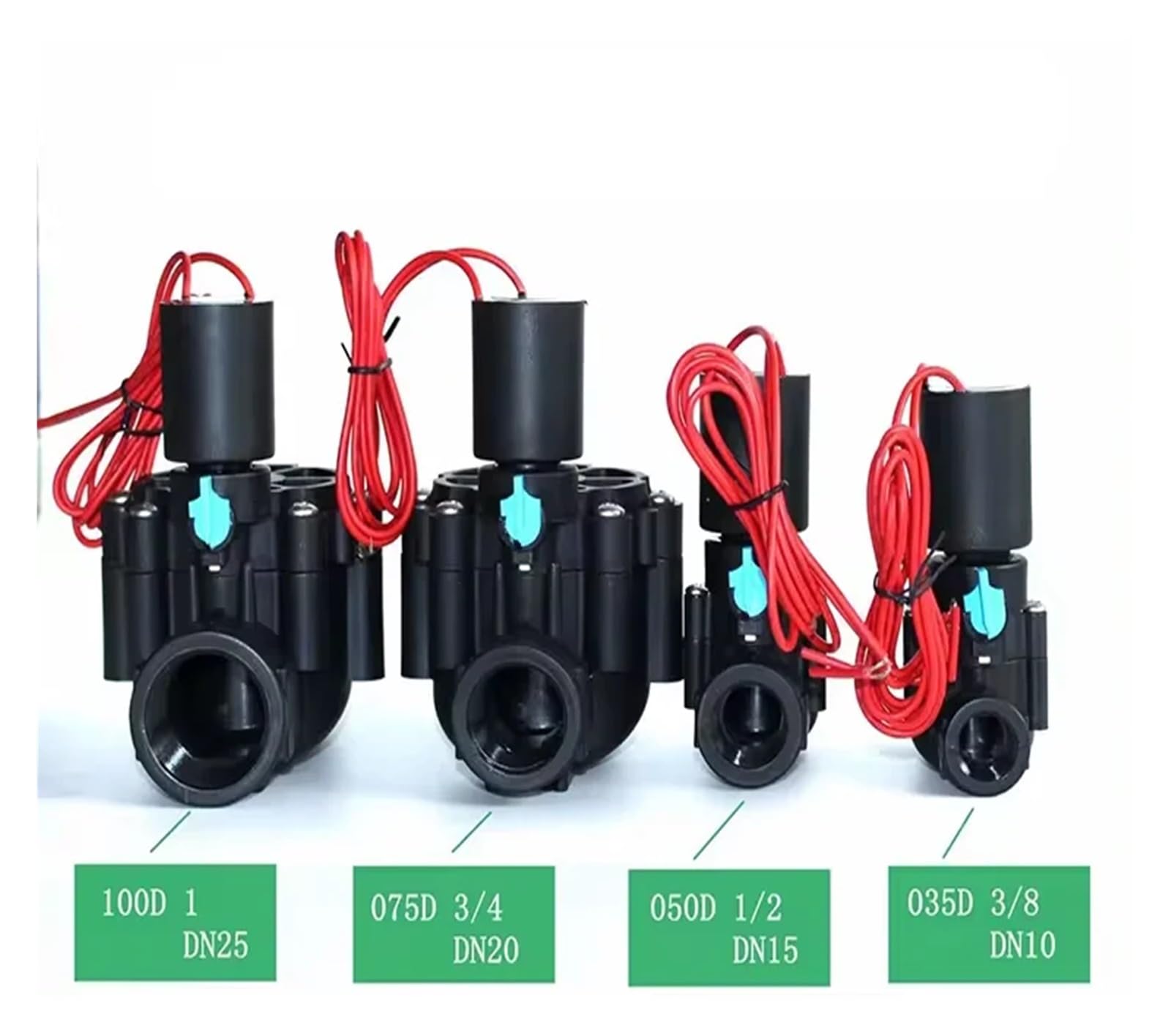 Electroválvula de riego de 1'', 2 vías, 2 posiciones, N/C, 220 V, 12 V, 24 V CC, con enclavamiento for riego agrícola